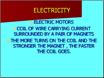 ELECTRICITY