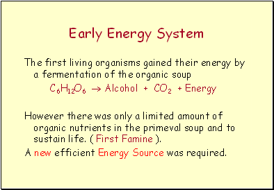 Early Energy System