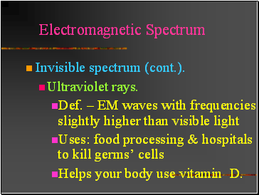 Electromagnetic Spectrum