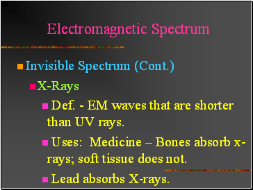 Electromagnetic Spectrum