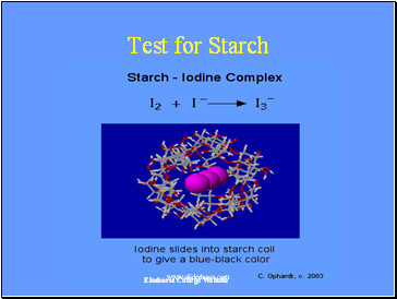 Test for Starch
