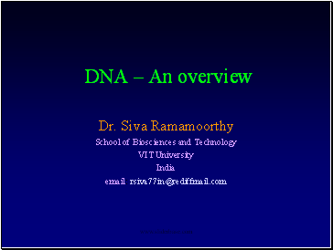 DNA  An overview