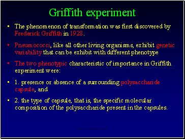 Griffith experiment