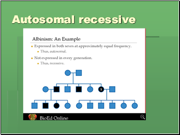 Autosomal recessive