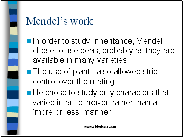 Mendels work