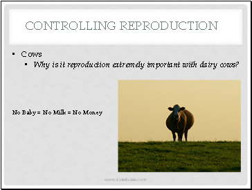 Controlling Reproduction