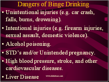 Dangers of Binge Drinking