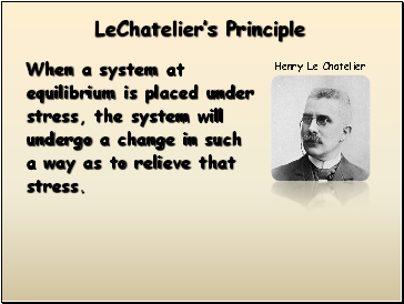 LeChateliers Principle