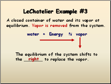 LeChatelier Example #3