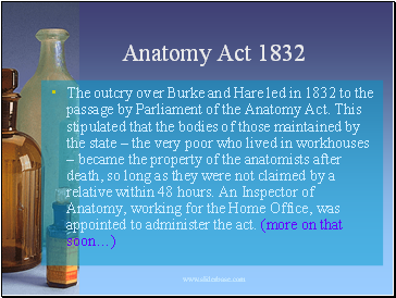 Anatomy Act 1832