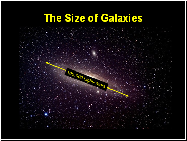 The Size of Galaxies The Size of Galaxies