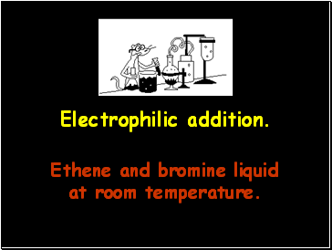 Electrophilic addition of Bromine