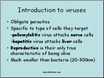 Introduction to viruses