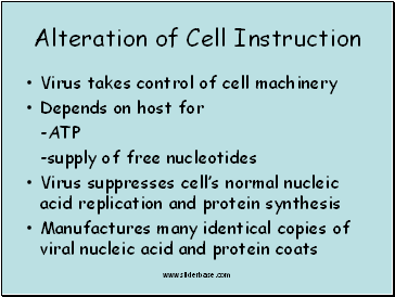 Alteration of Cell Instruction