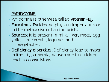 PYRIDOXINE: