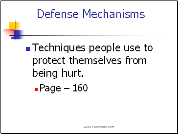 Defense Mechanisms