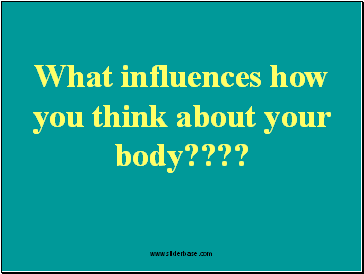 What influences how you think about your body????