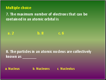 Multiple choice