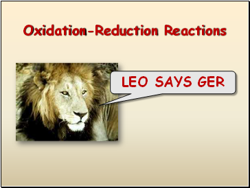 Oxidation-Reduction Reactions