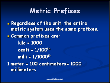 Metric Prefixes