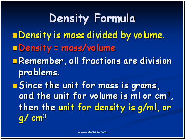 Density Formula