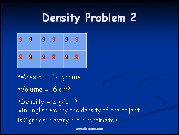 Density Problem 2