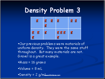 Density Problem 3