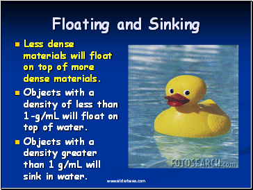 Floating and Sinking