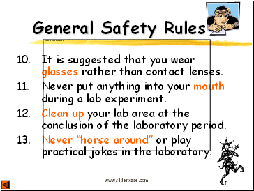 General Safety Rules