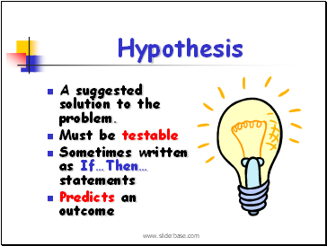 Hypothesis