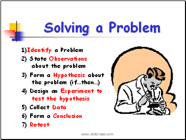 Solving a Problem