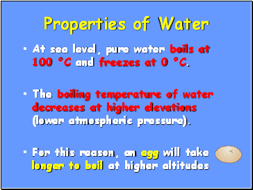 Properties of Water