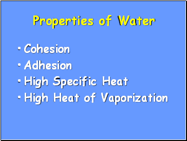 Properties of Water