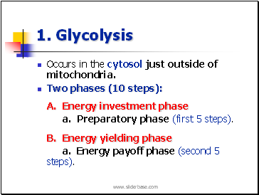 1. Glycolysis