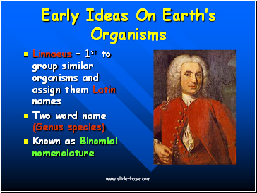 Early Ideas On Earths Organisms