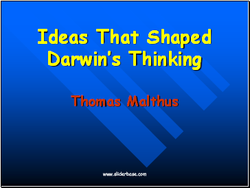 Ideas That Shaped Darwins Thinking