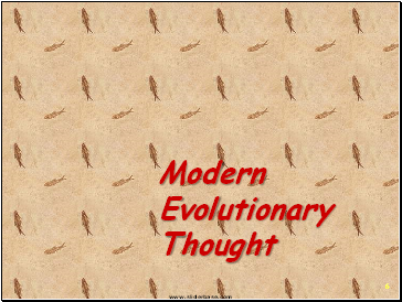Modern Evolutionary Thought