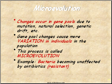 Microevolution