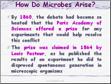 How Do Microbes Arise?