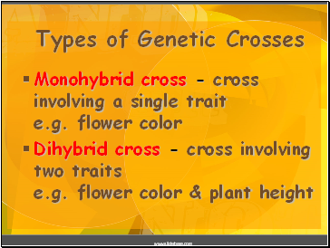 Types of Genetic Crosses