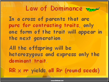 Law of Dominance