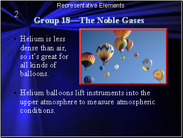 Group 18The Noble Gases