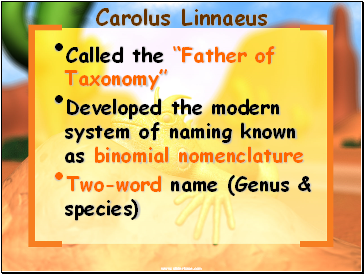 Carolus Linnaeus