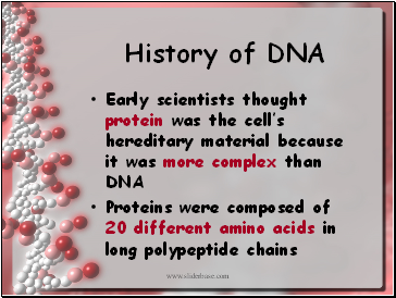 History of DNA