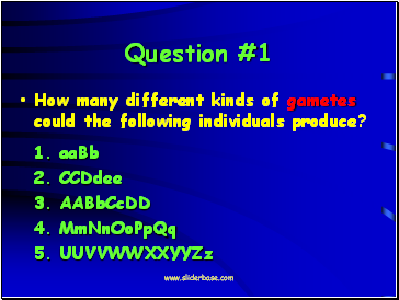 Question #1