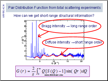 How can we get short range structural information?