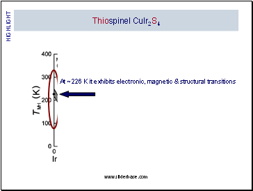 Thiospinel CuIr2S4
