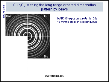 CuIr2S4: Melting the long range ordered dimerization pattern by x-rays