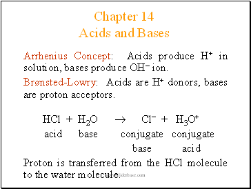 Acids and Bases