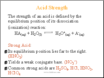 Acid Strength